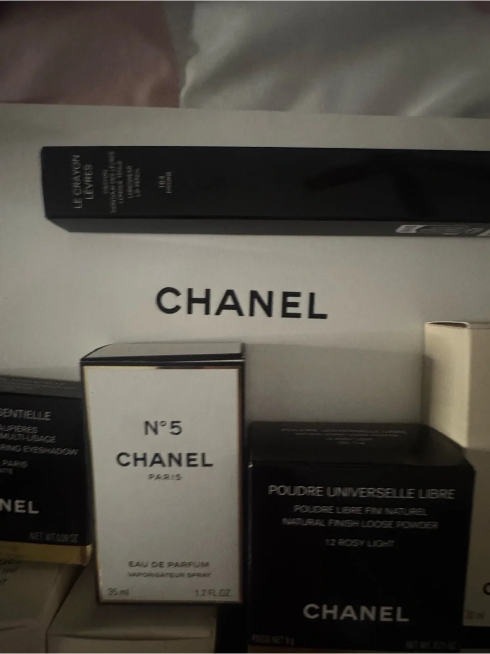 CHANEL Assorted Beauty Boxes in White, Black, Cream & Gold